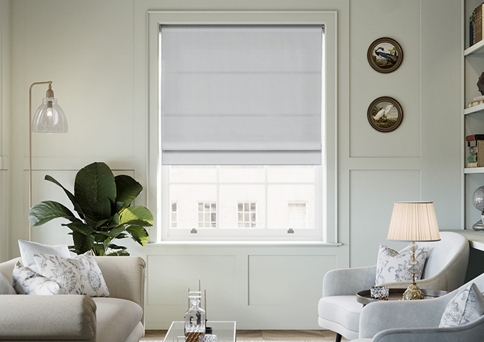 Windermere, Silver - Twist&Fit Roman Blind - Image 3